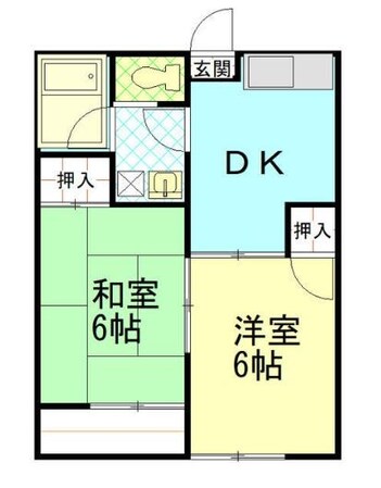 小岩駅 徒歩22分 2階の物件間取画像